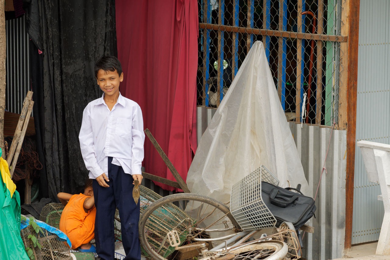 Boy with bird, Chau Doc